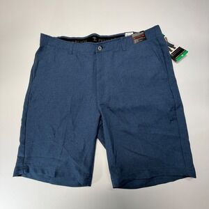 Pebble Beach Dry-Luxe Performance Shorts‎ Men's 38 Blue Golf Stretch NWT